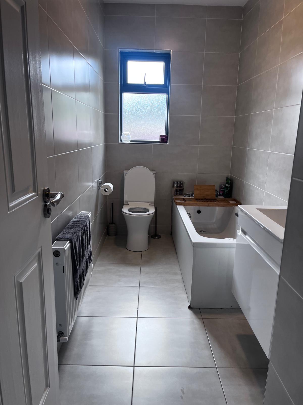 Freshly cleaned bathroom ready for the next guests